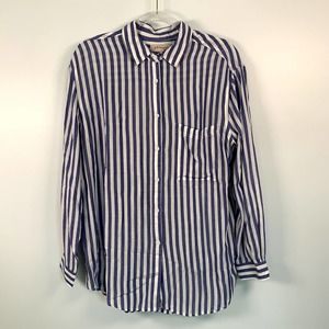 Philosophy Striped Blue/White Tunic Style Women's‎ Shirt M